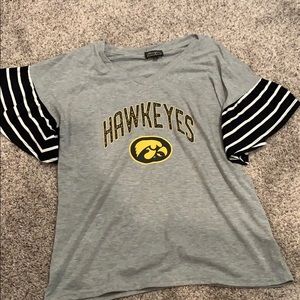 Hawkeye tee with adorable bell sleeves